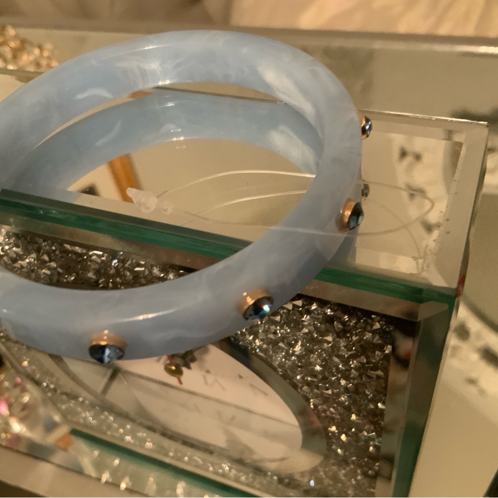 Hand Crafted Sky Blue Bracelet - Picture 3 of 3